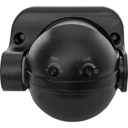 Lauko PIR judesio daviklis 1200W/230V IP44 juodas