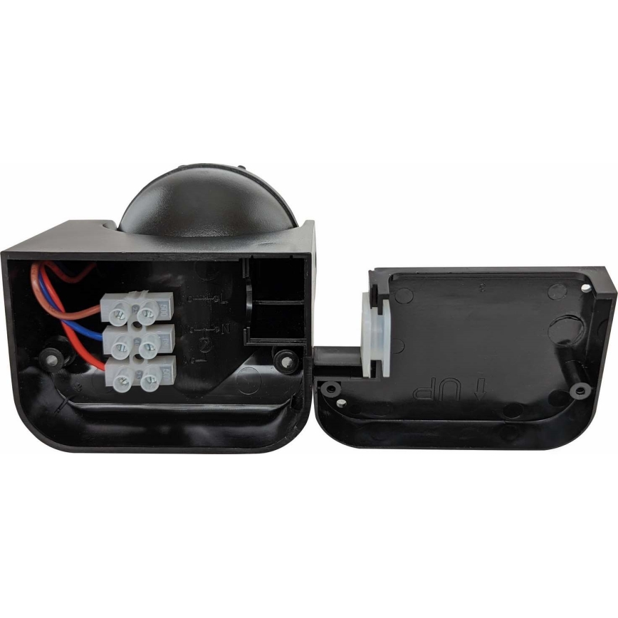 Lauko PIR judesio daviklis 1200W/230V IP44 juodas