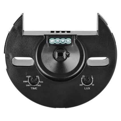 Lauko PIR judesio ir sutemos jutiklis 2000W/230V IP65 juodas