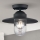 Lauko pritvirtinamas sietynas EDWARD 1xE27/60W/230V IP44 juoda