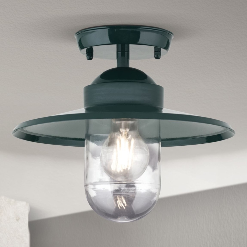 Lauko pritvirtinamas sietynas EDWARD 1xE27/60W/230V IP44 žalia