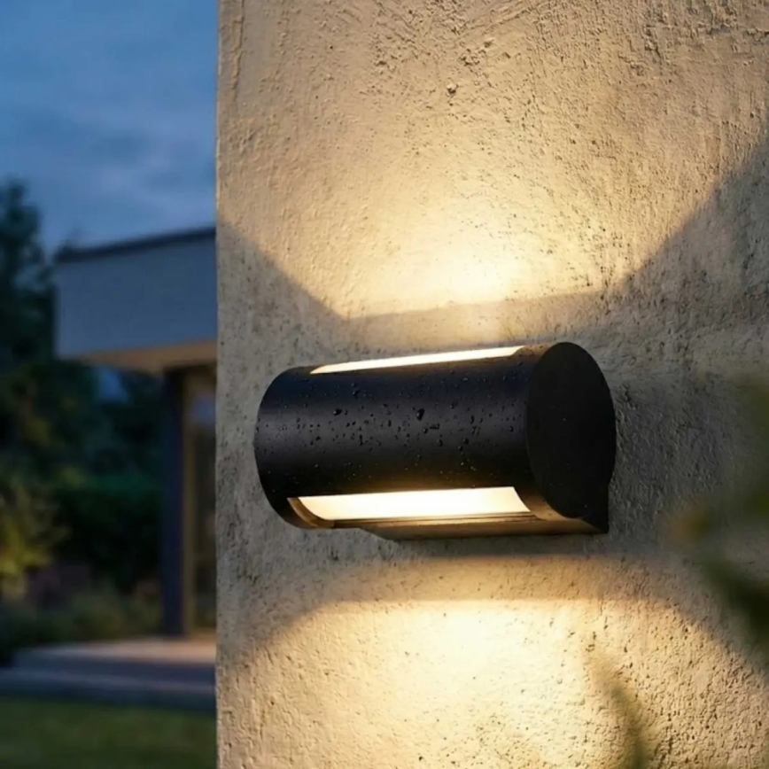 Lauko sieninis LED šviestuvas, 13 W, 230 V, IP65, juodas