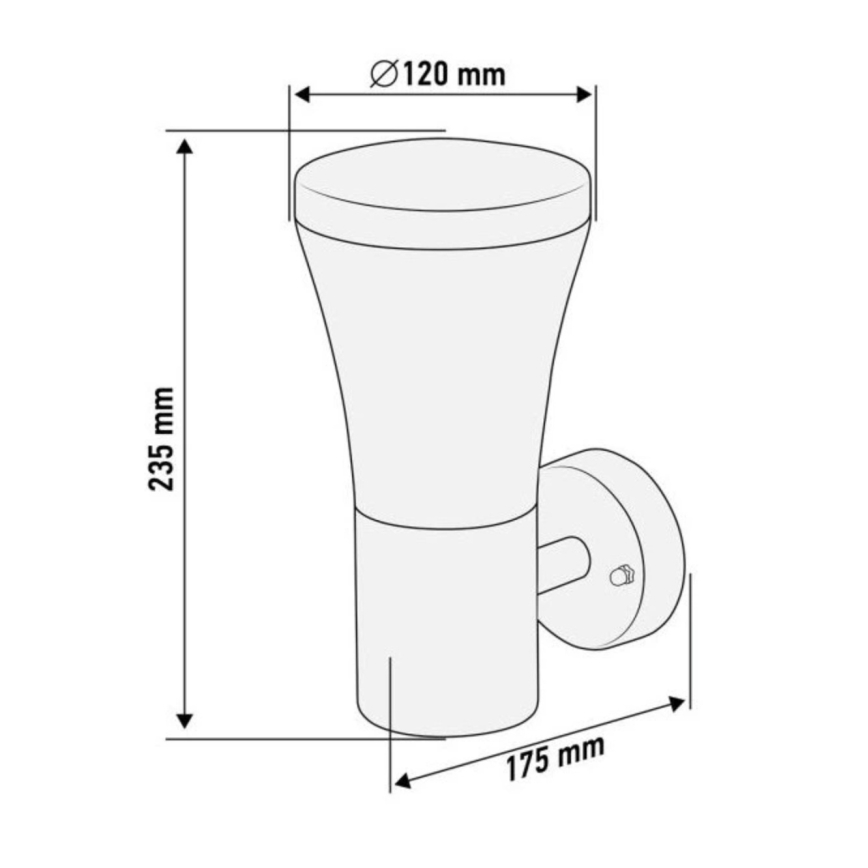 Lauko sieninis šviestuvas 1xE27/15W/230V IP44