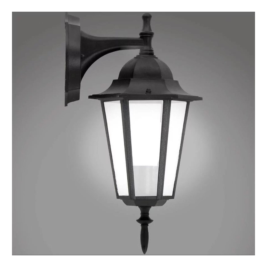 Lauko sieninis šviestuvas 1xE27/20W/230V IP43 juoda