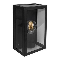 Lauko sieninis šviestuvas 1xE27/20W/230V IP44 juodas