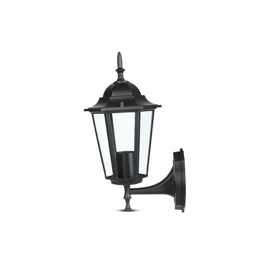 Lauko sieninis šviestuvas 1xE27/40W/230V IP44 juoda