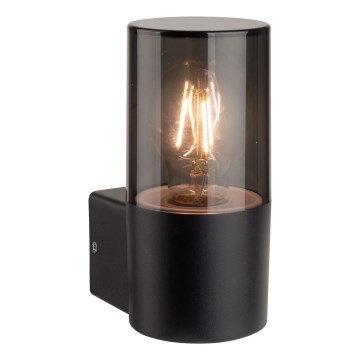 Lauko sieninis šviestuvas 1xE27/40W/230V IP44 juodas/dūminis