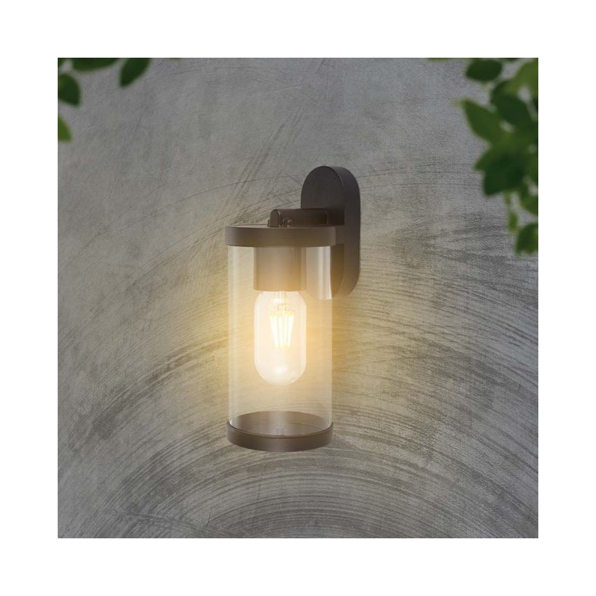 Lauko sieninis šviestuvas 1xE27/60W/230V IP44 juoda