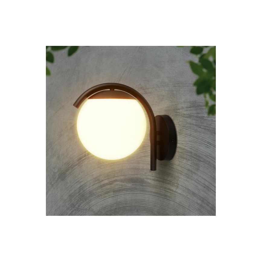 Lauko sieninis šviestuvas 1xE27/60W/230V IP44 juoda
