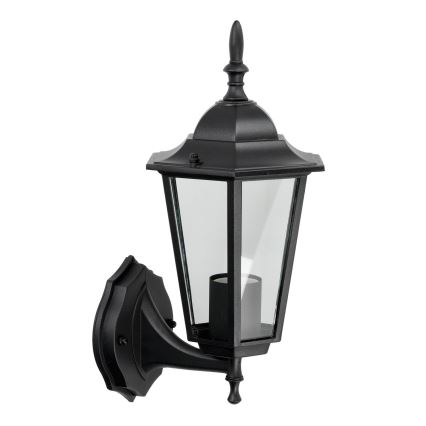 Lauko sieninis šviestuvas 1xE27/60W/230V IP44 juodas