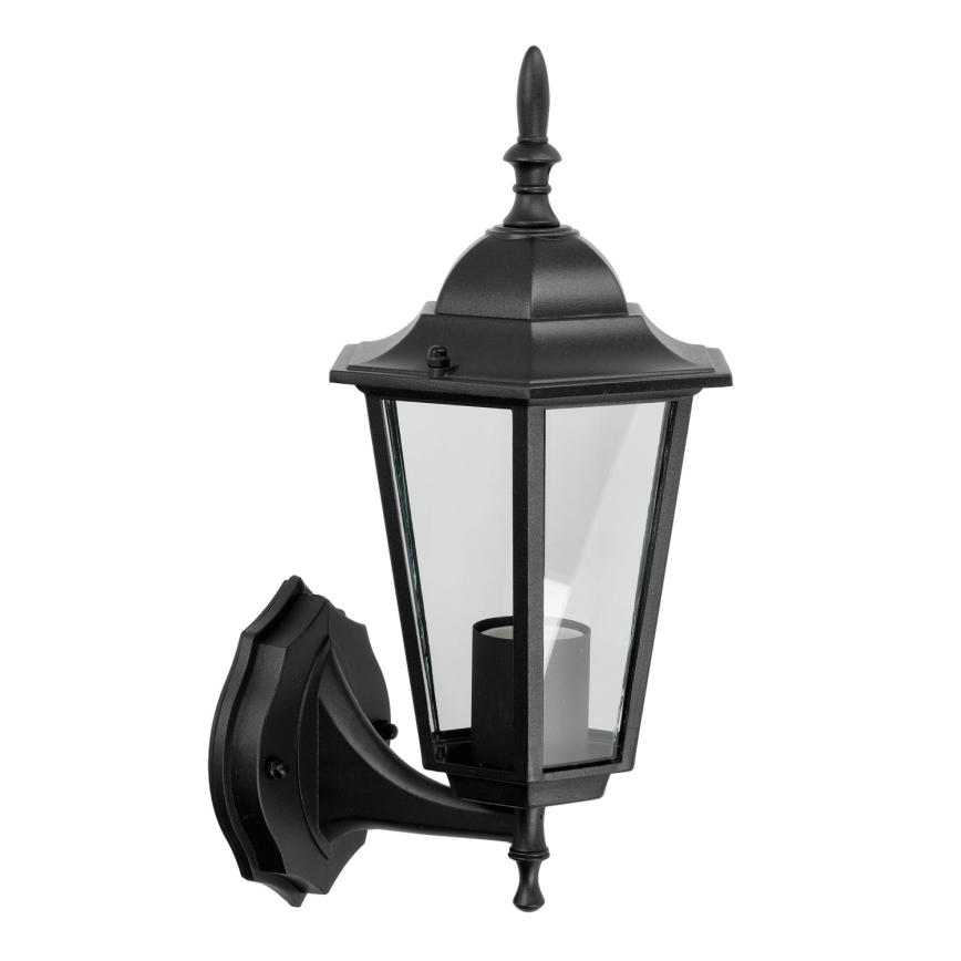 Lauko sieninis šviestuvas 1xE27/60W/230V IP44 juodas