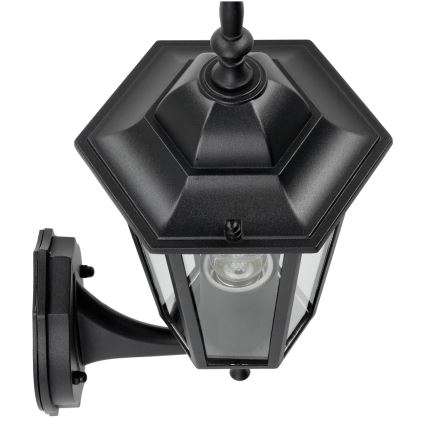Lauko sieninis šviestuvas 1xE27/60W/230V IP44 juodas