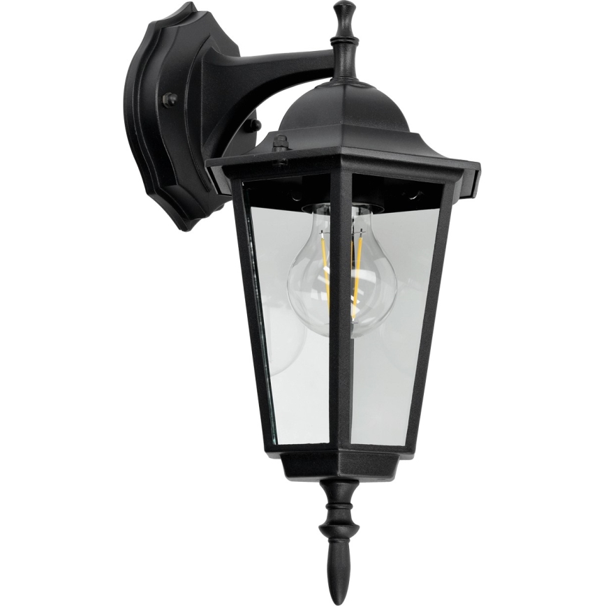 Lauko sieninis šviestuvas 1xE27/60W/230V IP44 juodas