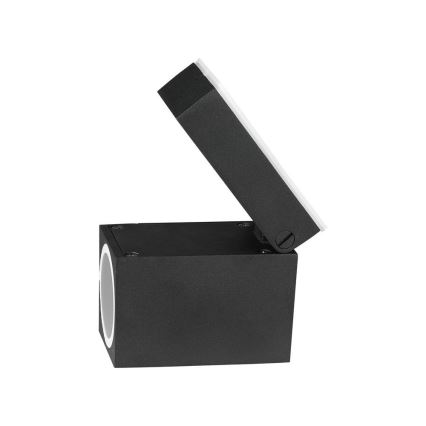 Lauko sieninis šviestuvas 1xGU10/35W/230V IP44 juoda