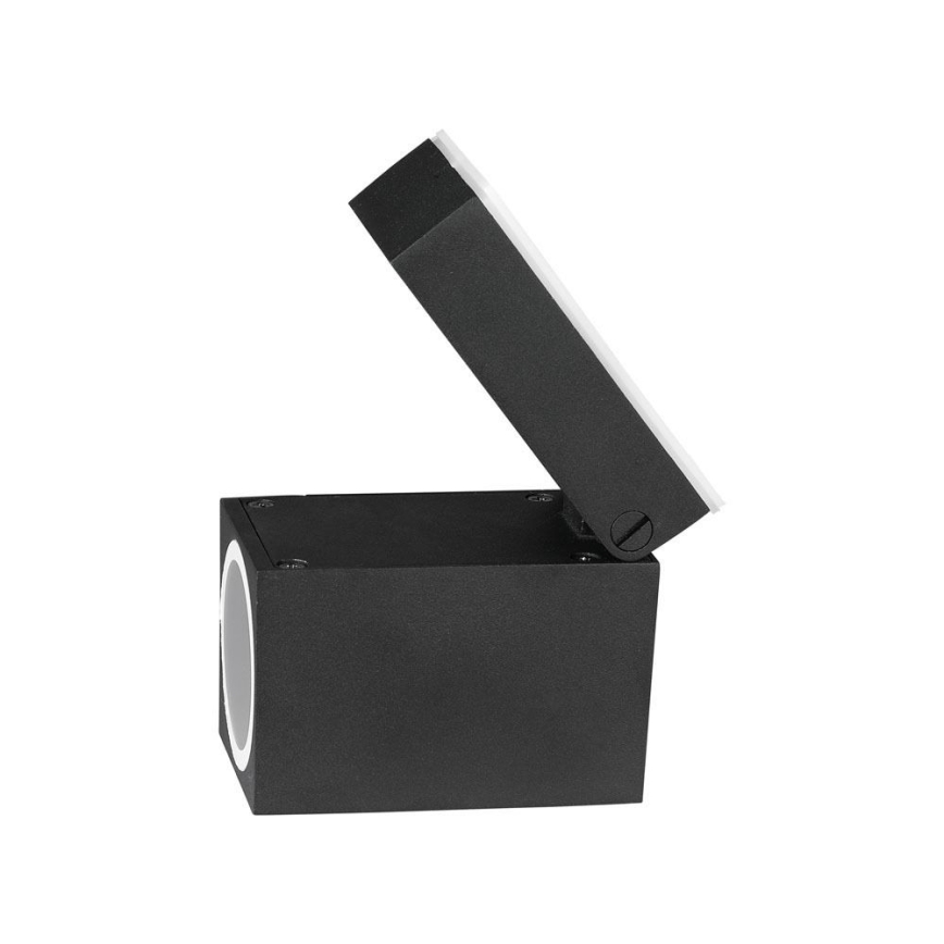 Lauko sieninis šviestuvas 1xGU10/35W/230V IP44 juoda