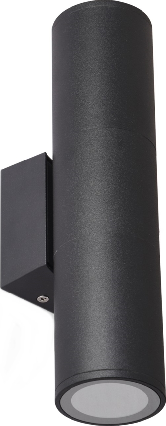 Lauko sieninis šviestuvas 2xGU10/35W/230V IP54 apvalus juoda