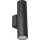 Lauko sieninis šviestuvas 2xGU10/35W/230V IP54 apvalus juoda