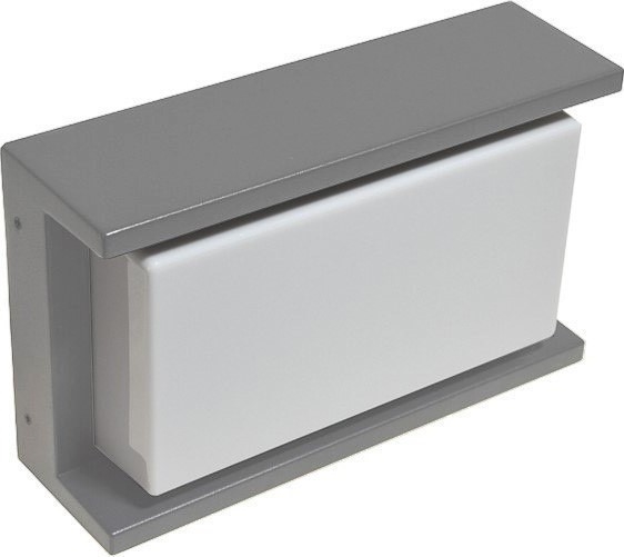 Lauko sieninis šviestuvas ARAGO 1xE27/60W/230V IP54 pilka