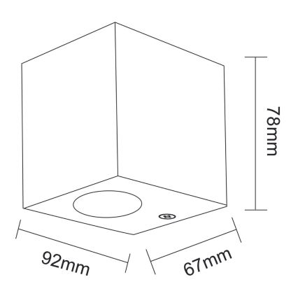 Lauko sieninis šviestuvas BOSTON 1xGU10/10W/230V IP44