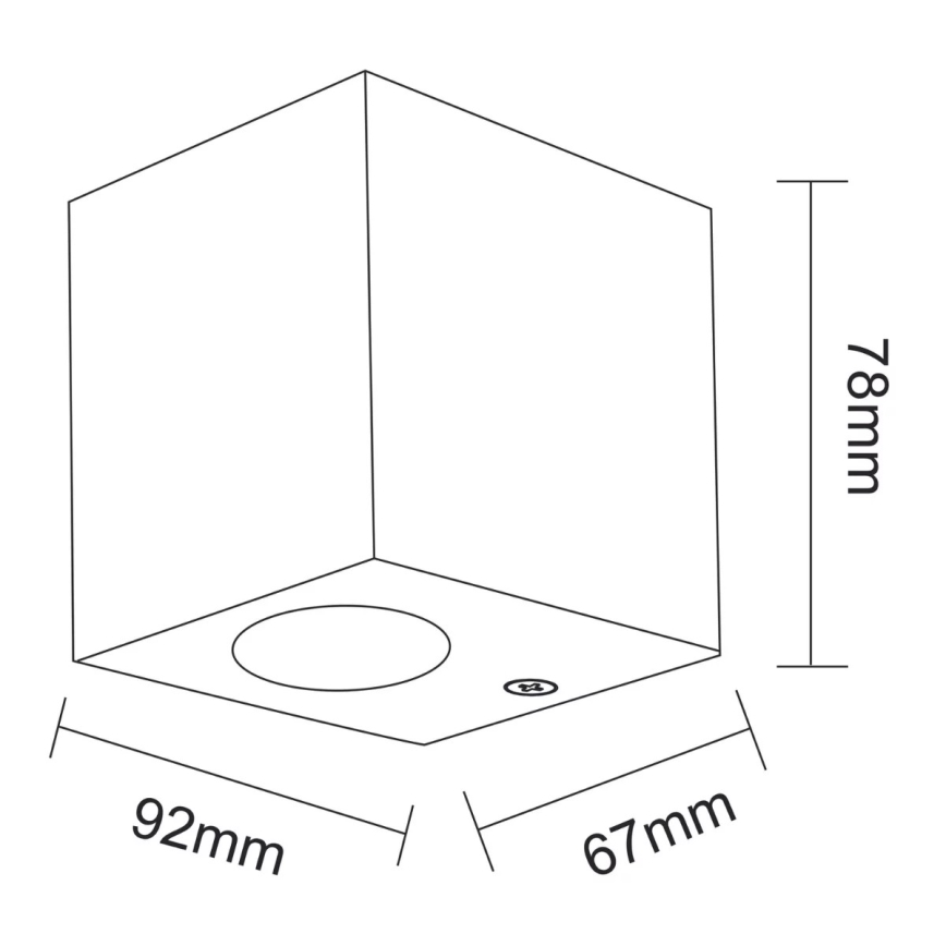 Lauko sieninis šviestuvas BOSTON 1xGU10/10W/230V IP44
