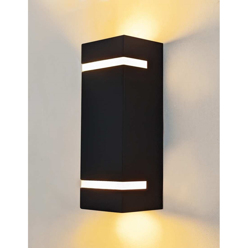 Lauko sieninis šviestuvas BRICK 2xGU10/7W/230V IP44