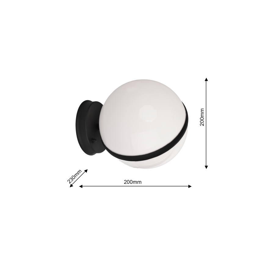 Lauko sieninis šviestuvas CIRCULO 1xE27/40W/230V IP44