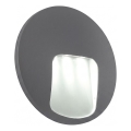Lauko sieninis šviestuvas DACU LED/3W/230V IP54 pilkas