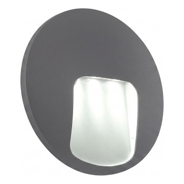 Lauko sieninis šviestuvas DACU LED/3W/230V IP54 pilkas