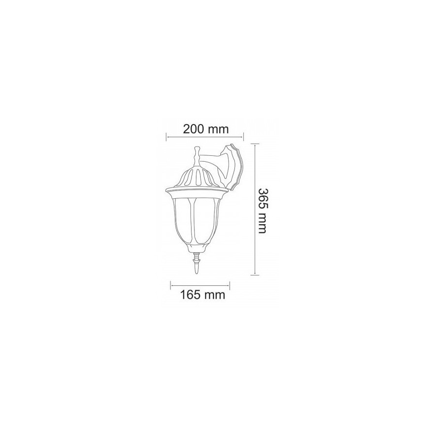 Lauko sieninis šviestuvas FLORENCJA 1xE27/20W/230V IP43