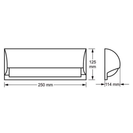 Lauko sieninis šviestuvas FREON 1xE27/60W/230V IP54 antracitas