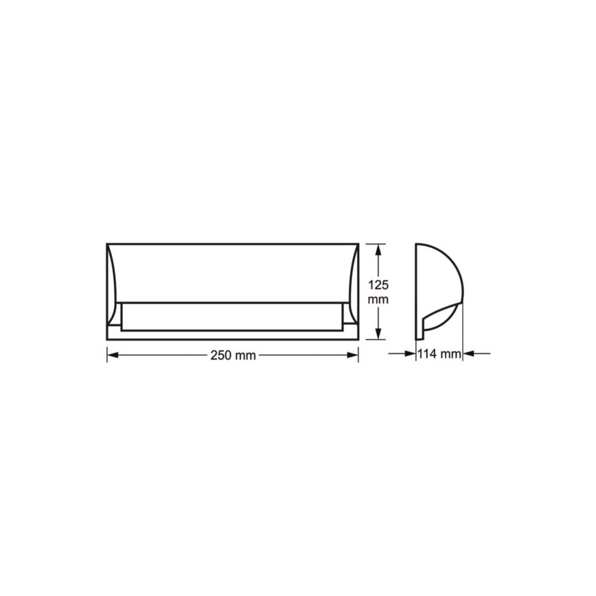 Lauko sieninis šviestuvas FREON 1xE27/60W/230V IP54 antracitas