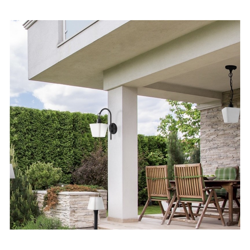 Lauko sieninis šviestuvas GIZA 1xE27/10W/230V IP44