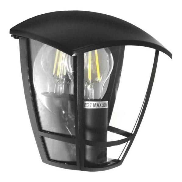 Lauko sieninis šviestuvas JULIA 1xE27/50W/230V IP54 juoda