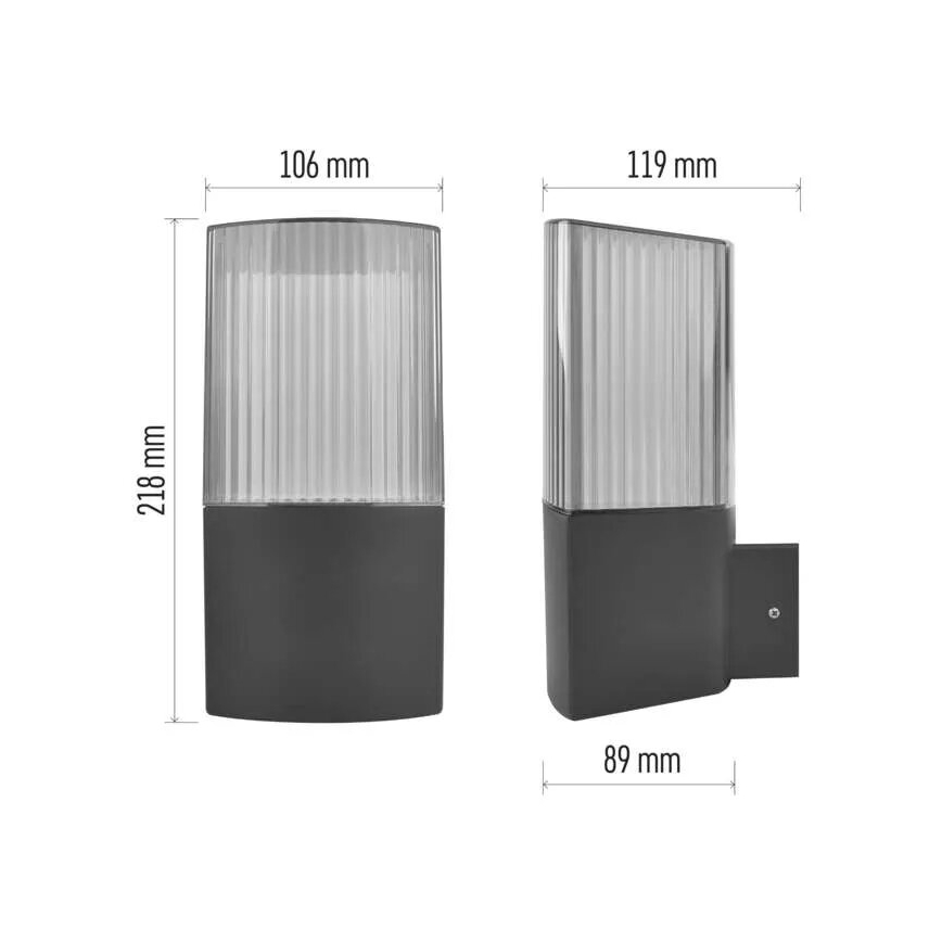 Lauko sieninis šviestuvas LANA 1xE27/25W/230V IP54