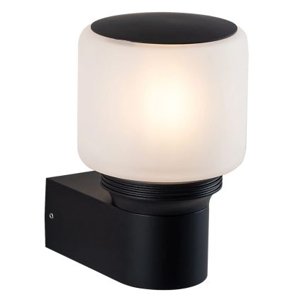 Lauko sieninis šviestuvas MADRID 1xE27/12W/230V IP44, juodas
