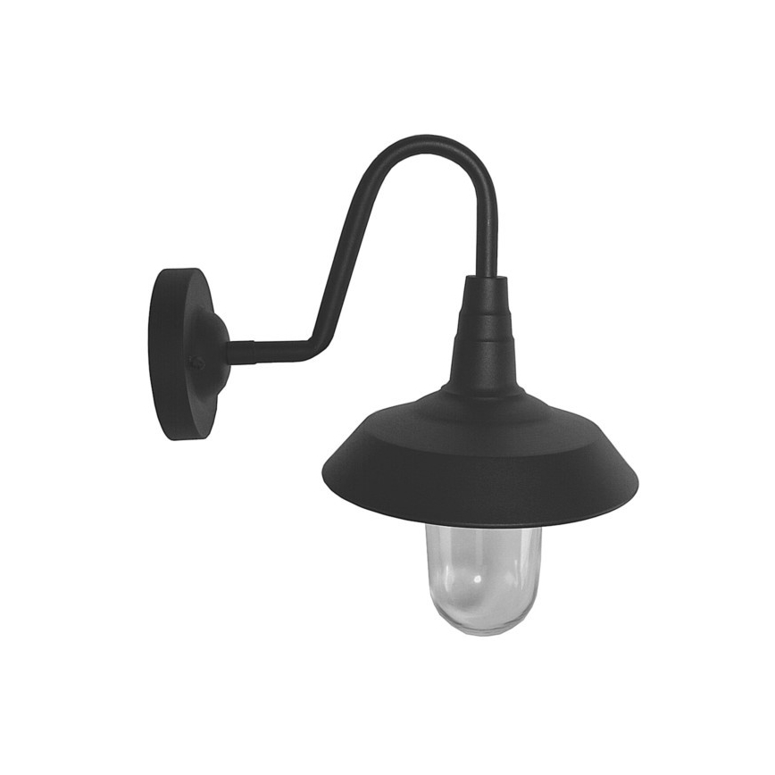 Lauko sieninis šviestuvas NILDA 1xE27/60W/230V IP44 juoda