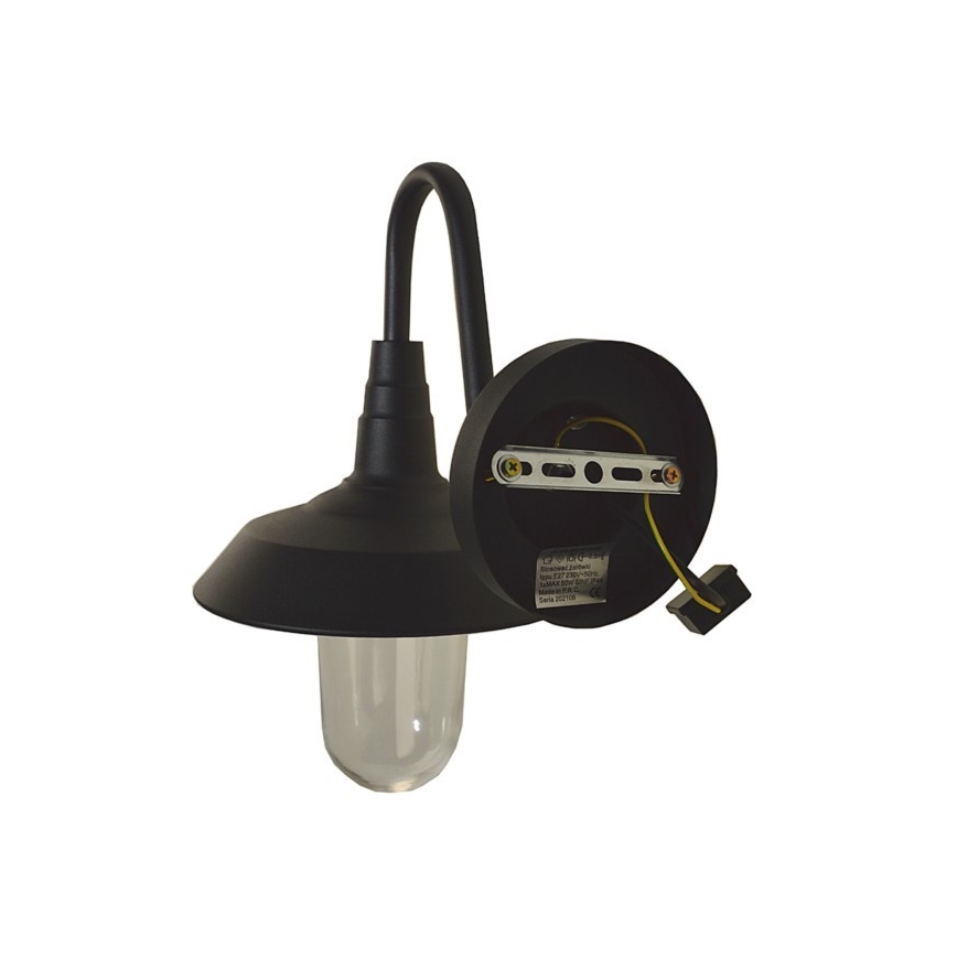 Lauko sieninis šviestuvas NILDA 1xE27/60W/230V IP44 juoda