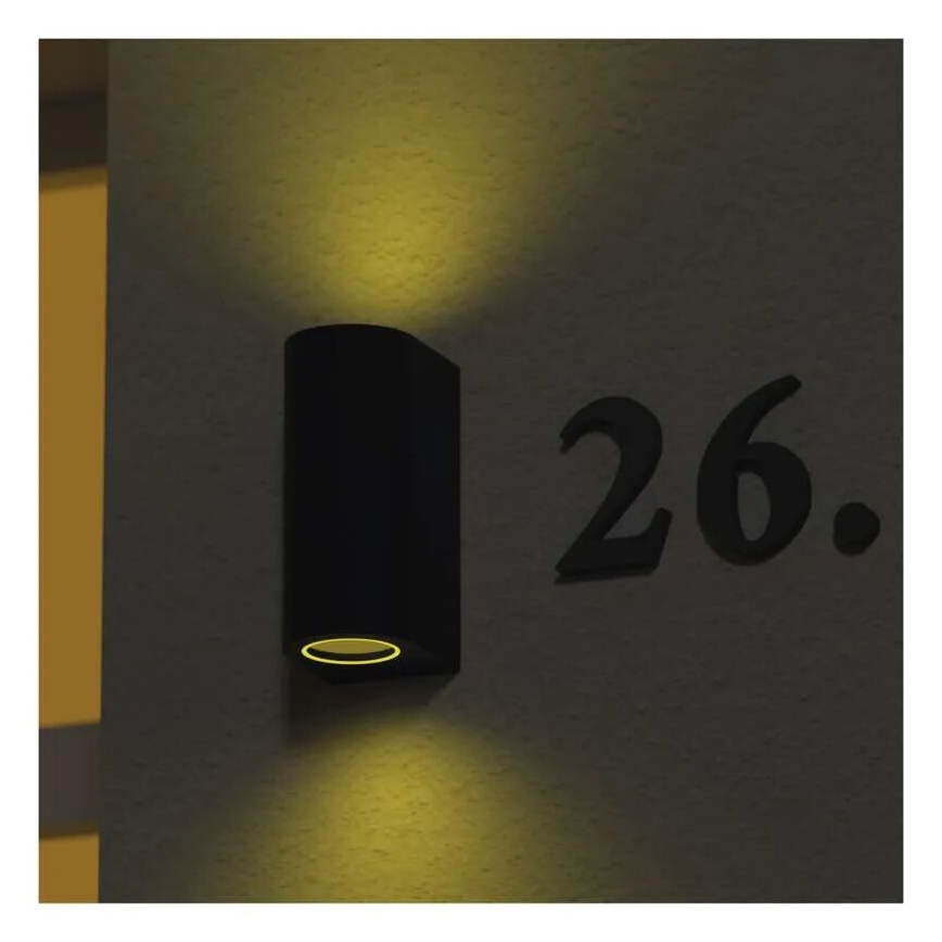 Lauko sieninis šviestuvas OCULUS 2xGU10/7W/230V IP44