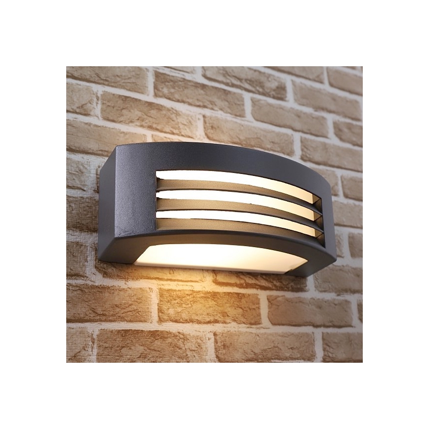Lauko sieninis šviestuvas OLIANA 1xE27/60W/230V IP54 antracitas