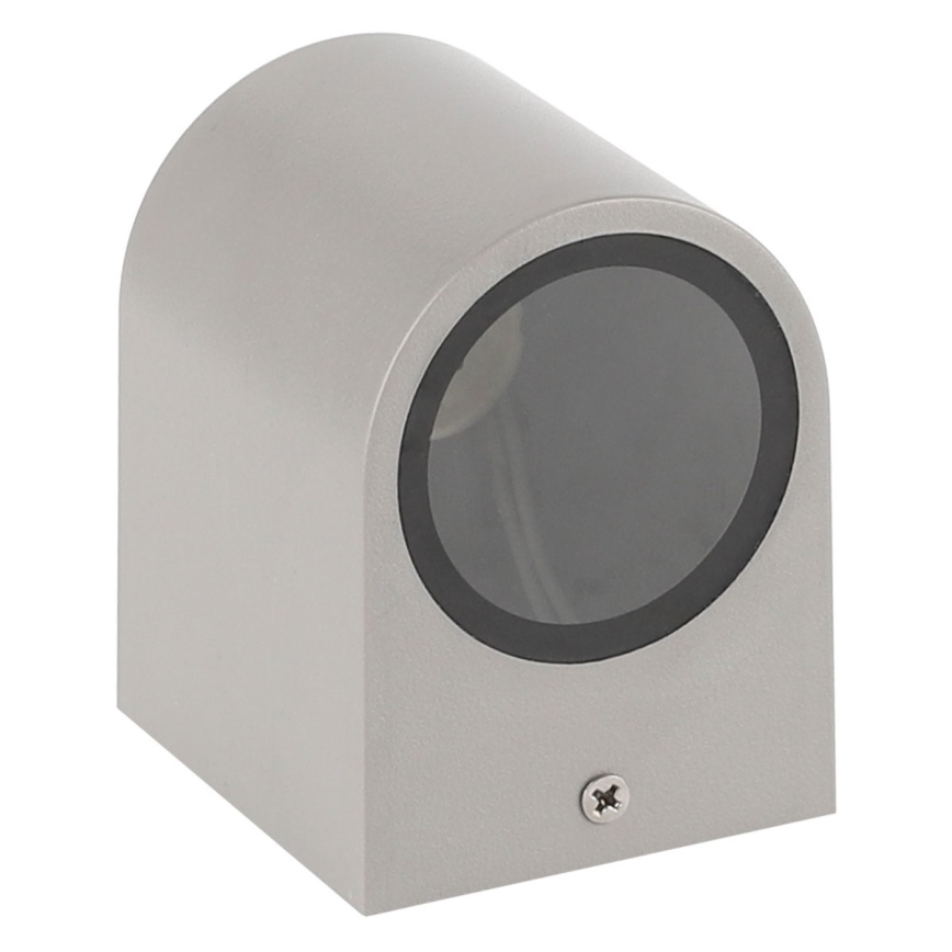 Lauko sieninis šviestuvas PARETE 1xGU10/6W/230V IP54 pilkas