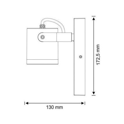 Lauko sieninis šviestuvas PINO 1xGU10/10W/230V IP44