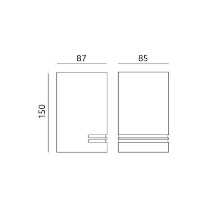 Lauko sieninis šviestuvas QUAZAR 1xGU10/11W/230V IP44