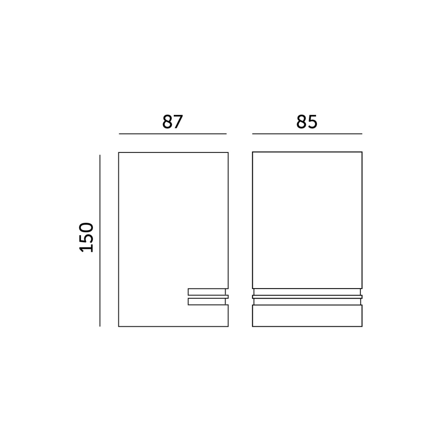 Lauko sieninis šviestuvas QUAZAR 1xGU10/11W/230V IP44