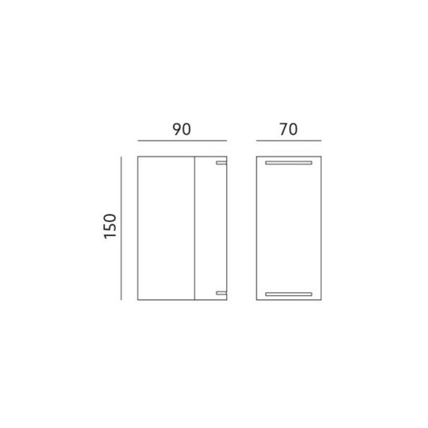 Lauko sieninis šviestuvas QUAZAR9 2xGU10/11W/230V IP44 pilkas