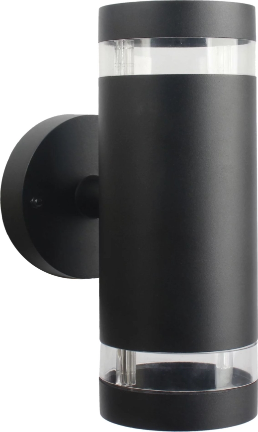 Lauko sieninis šviestuvas RINO 2xGU10/12W/230V IP54 juoda