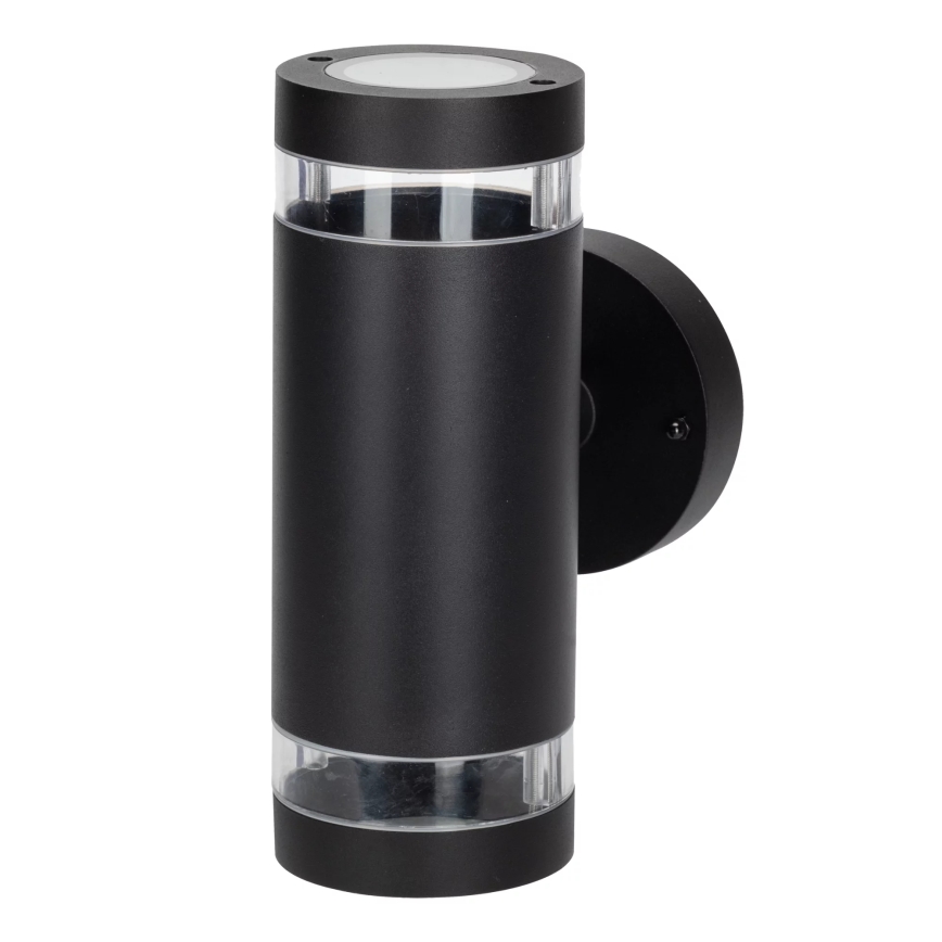 Lauko sieninis šviestuvas RINO 2xGU10/12W/230V IP54 juoda