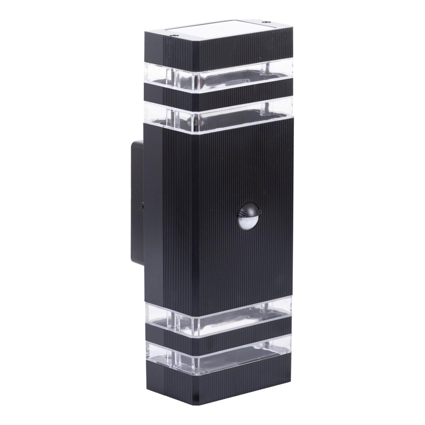 Lauko sieninis šviestuvas su jutikliu BREZZA 2xGU10/35W/230V IP65