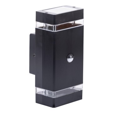 Lauko sieninis šviestuvas su jutikliu NIZZA 2xGU10/35W/230V IP65