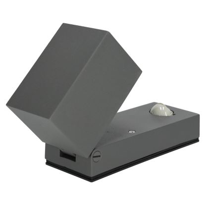 Lauko sieninis šviestuvas su jutikliu QUAZAR 1xGU10/35W/230V IP44 pilkas