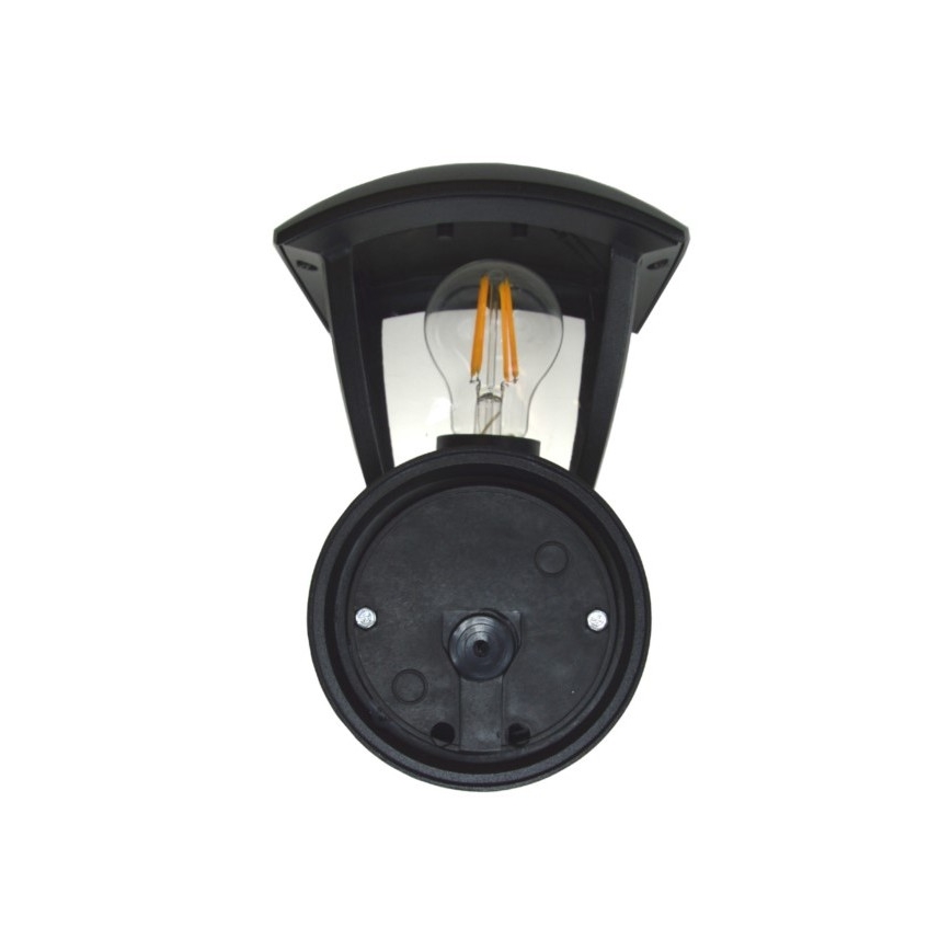 Lauko sieninis šviestuvas SURVA 1xE27/60W/230V IP44 juoda